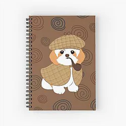 Sherlock Holmes Shih Tzu Dog Notebook