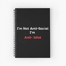 Sherlock Holmes Season 3 Funny Quote Perfect Gift Spiral Notebook
