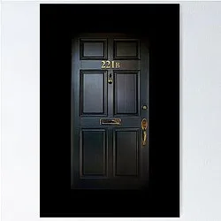 221B Baker St - Sherlock Holmes Poster