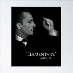Sherlock Holmes Jeremy Brett Elementary Poster