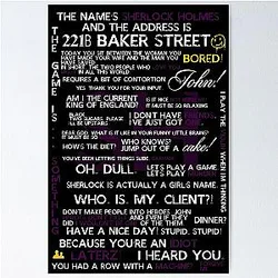Sherlock Holmes Print Poster