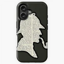 Classic Sherlock Holmes Silhouette Scandal in Bohemia iPhone Case