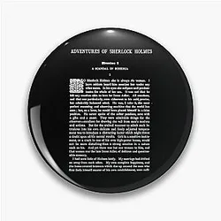 Adventures of Sherlock Holmes Perfect Gift Pin