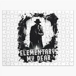 A minimalist silhouette of Sherlock Holmes Jigsaw Puzzle