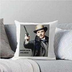 The Adventure of Sherlock Holmes Throw Pillow