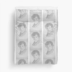 Sherlock Holmes - Sherlock (Drawing) Perfect Gift Duvet Cover