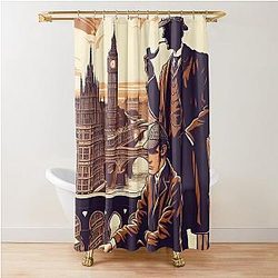 Sherlock Holmes An Shower Curtain