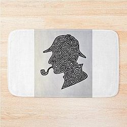 Sherlock Holmes Silhouette Bath Mat