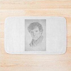 Sherlock Holmes - Drawing - Perfect Gift Bath Mat