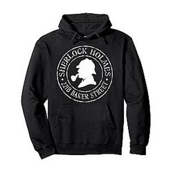 Sherlock Holmes 221B Baker Street British Detective Pullover Hoodie