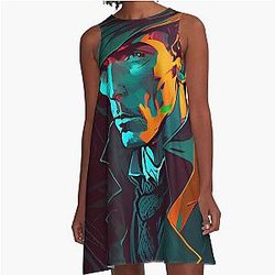 Sherlock Holmes Drawing A-Line Dress