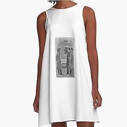 Sherlock Holmes in the Six Napoleons A-line dress