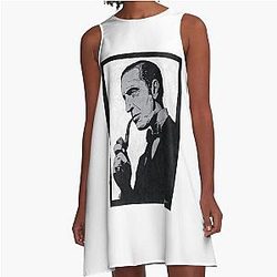 Sherlock Holmes Greyscale Dress