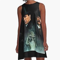 Sherlock Holmes and John A-Line Dress