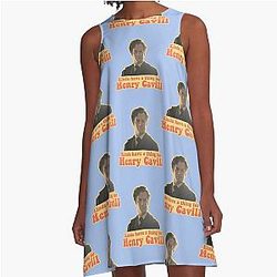Kinda have a thing for Henry Cavill Sherlock Holmes in Enola Holmes Netflix movie A-line dress