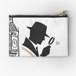 Sherlock Holmes London Detective Design Zipper Pouch