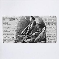 Sherlock Holmes Quote Desk Mat