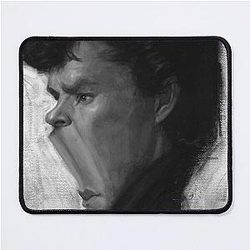 Caricature of Benedict Cumberbatch as Sherlock Holmes Mousepad