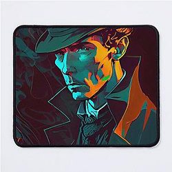Sherlock Holmes Drawing Mouse Pad