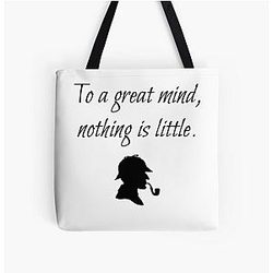 Sherlock Holmes Quote Tote Bag