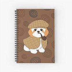 Sherlock Holmes Shih Tzu Dog Notebook