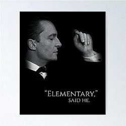Sherlock Holmes Jeremy Brett Elementary Poster