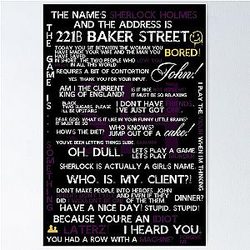 Sherlock Holmes Print Poster
