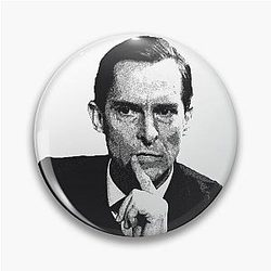 Sherlock Holmes Jeremy Brett Graphic Pen Art Pin
