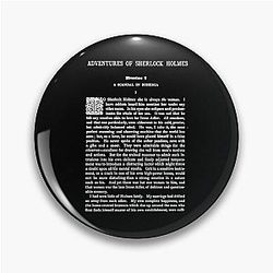 Adventures of Sherlock Holmes Perfect Gift Pin