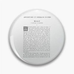 Adventures of Sherlock Holmes Perfect Gift Pin