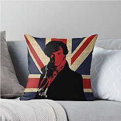 I Believe in Sherlock Holmes Throw Pillow