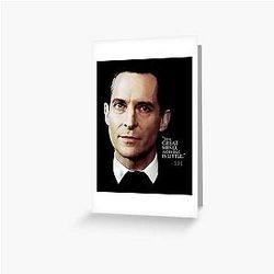 Sherlock Holmes Jeremy Brett - To a Great Mind Greeting Card