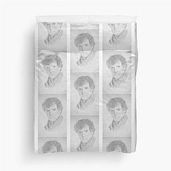 Sherlock Holmes - Sherlock (Drawing) Perfect Gift Duvet Cover