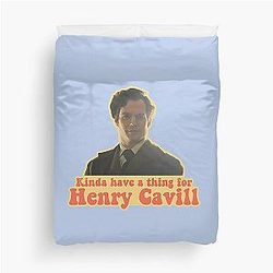 Kinda have a thing for Henry Cavill Sherlock Holmes in Enola Holmes Netflix movie duvet cover