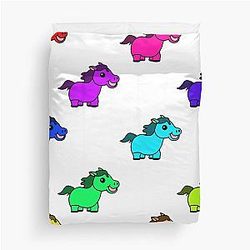 Dennis the Shetland Pony Multicoloured Pattern Duvet Cover