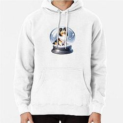 Shetland Sheepdog Winter Art Pullover Hoodie