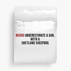 Shetland Sheepdog girl Duvet Cover