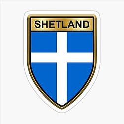 Shetland Flag Phone Cases and Other Gifts Sticker