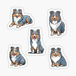 Blue Merle Shetland Sheepdog Sticker