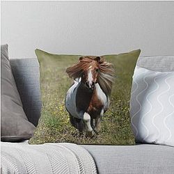 Shetland Stallion Fenwick Throw Pillow