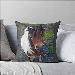 Shetland Pony Throw Pillow