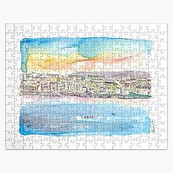 Lerwick Shetland Waterfront Harbour Jigsaw Puzzle