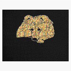 Shetland Sheepdog Geometric Jigsaw Puzzle