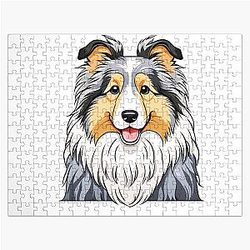 Blue Merle Shetland Sheepdog Puzzle