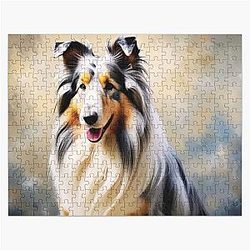 Blue Merle Shetland Sheepdog Jigsaw Puzzle