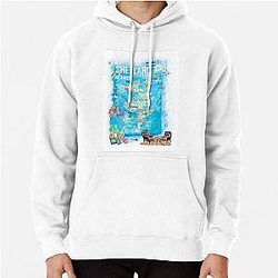 Shetland Islands Illustrated Travel Map with Touristic Highlights Hoodie