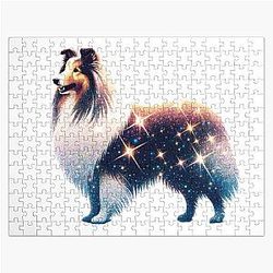 Glitter Shetland Sheepdog Jigsaw Puzzle