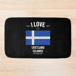 I Love Shetland Bath Mat