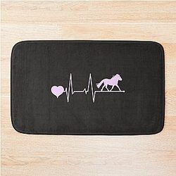 Shetland Pony Heartbeat Pink Gift Bath Mat
