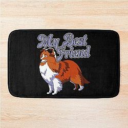 Shetland Sheepdog My Best Friend Bath Mat
